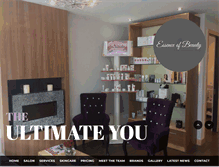 Tablet Screenshot of essenceofbeauty.ie